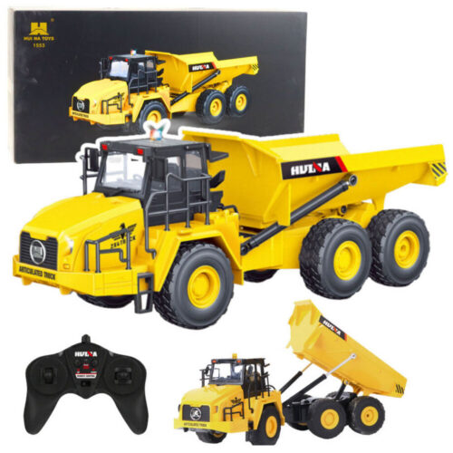 Huina 1:16 RC Dumper Truck 1553 - realistická diaľkovo ovládaná sklápacia nákladná súprava