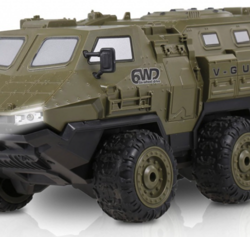 RC Obrnené auto AMEWI V-GUARD 6WD 1:16 RTR Farba: Vojenská zeleň